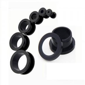 - Piercing Alargador Orelha Básico Rosca Acrílico Preto - Piercing Alargador Orelha Básico Rosca Acrílico Preto